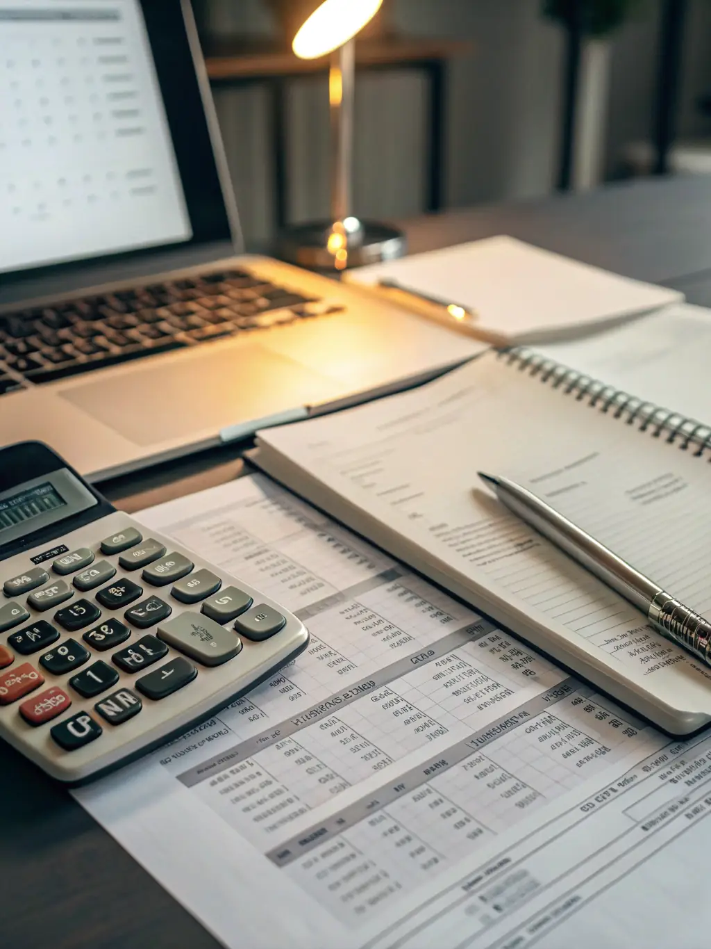 A calculator and tax documents, illustrating the tax mitigation services provided by Alta Vida Capitol, emphasizing the reduction of tax liabilities through strategic planning.