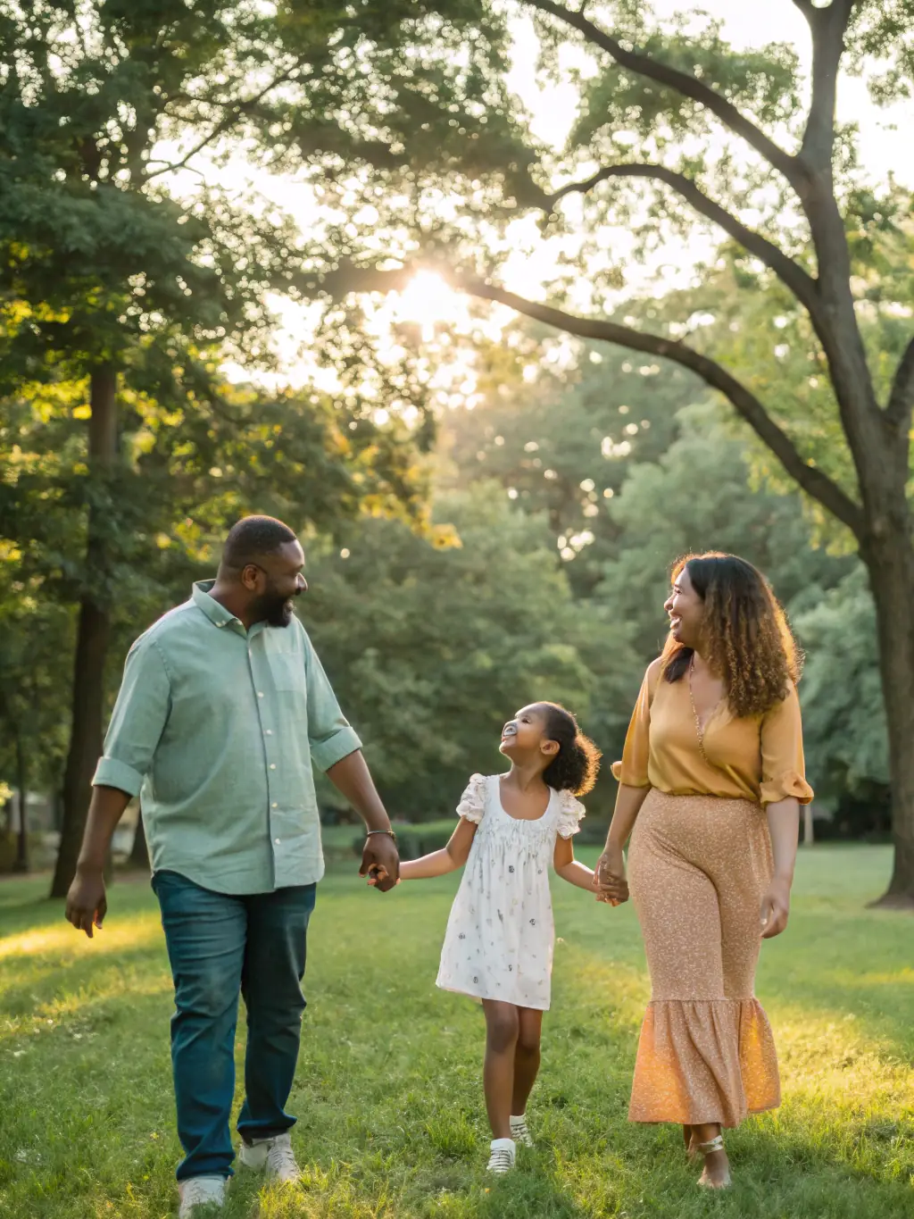 A professional family stands together, smiling confidently, representing the security and legacy planning aspects of life insurance offered by Alta Vida Capitol.